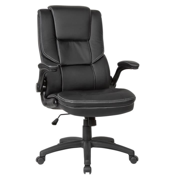 amstyle chaise de bureau simili cuir noir chaise de bureau pivotante chaise de bureau 120 kg