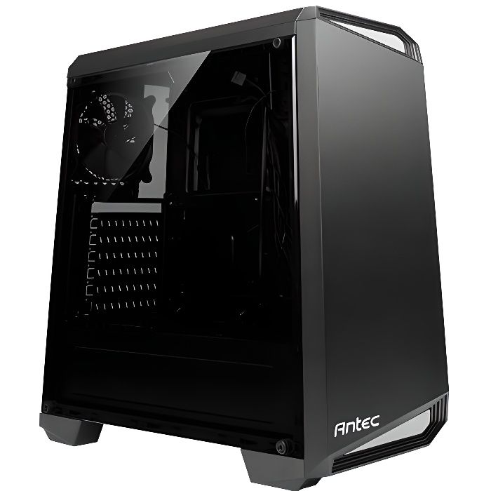 ANTEC Boîtier d'ordinateur NX100 - Tour Moyenne - Noir, Gris - Acier galvanisé à chaud, Plastique - 3,41 kg - 4 xBaie(s)