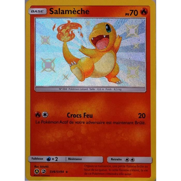 Carte Pokémon Salamèche SV6/SV94 Soleil & Lune Destinées Occultes SL11.5 FR NEUF