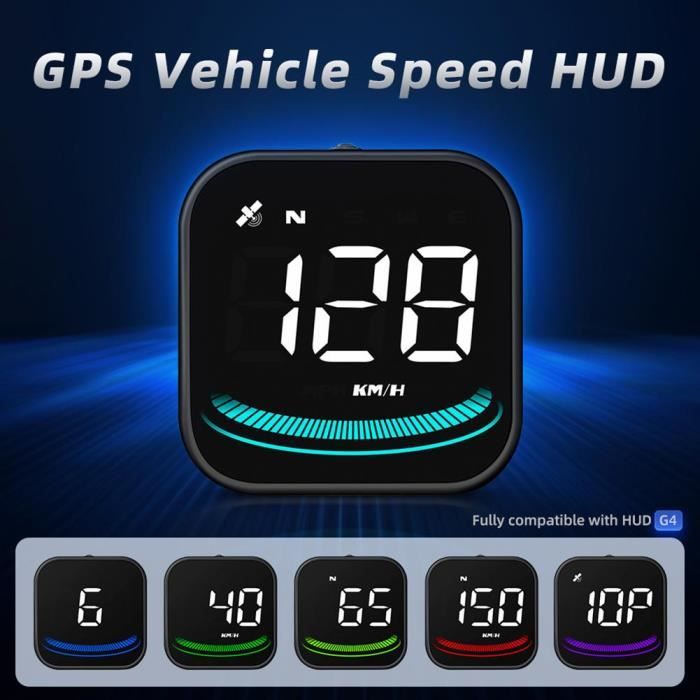 Compteur De Vitesse Numérique Voiture - Affichage Tête Haute GPS - 2.8 Pouces - Plug & Play - KMH