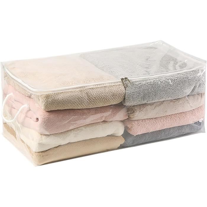 Lot De 6 Organiseurs De Draps De Lit Pliables Avec Fenêtre Et