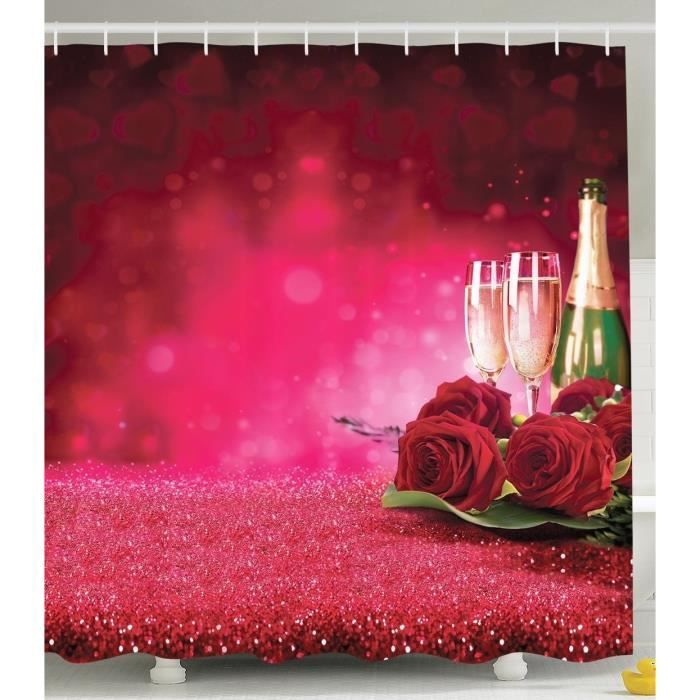 Oopo56 17bathroom Romantique Accessoires Fleurs Decor Les Cadeaux D Anniversaire Pour Decorations Couple Femme Romance Nuit Cdiscount Maison