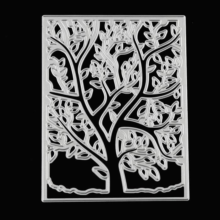L Arbre De La Vie Metal Cutting Dies Carte Papier Stencil Diy Scrapbooking Gaufrage Album Craft Cdiscount Maison