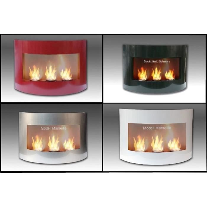 Cheminee Ethanol Marseille Cheminee Bioethanol 60 Cms 3 Bruleurs Proposee En 4 Coloris 5