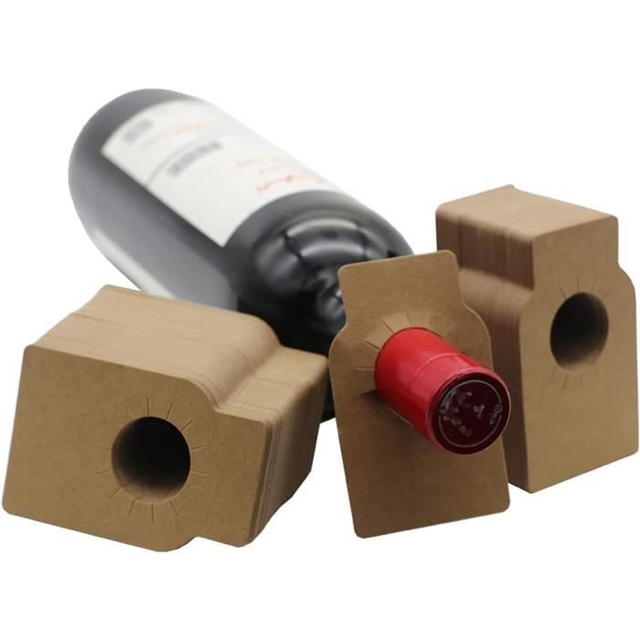 Lot de 100 étiquettes vierges pour bouteilles de vin blanc - Étiquettes vierges pour bouteilles de vin et de vin - Étiquettes réutilisables pour étagère à vin et rangement de cave