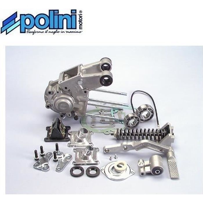 CARTERS COMPLET POLINI AVEC SUPPORT MOTEUR PEUGEOT 103 SP - MVL - 104 - 105