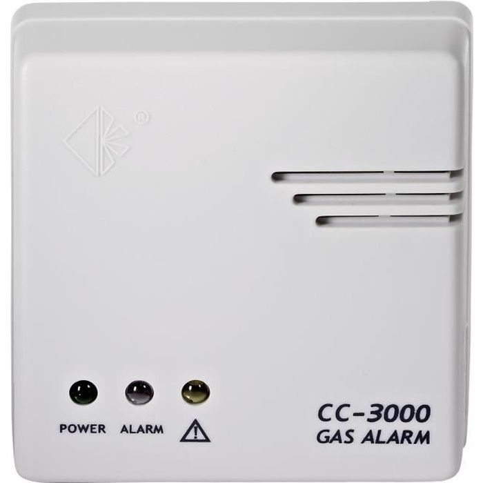 Détecteur de gaz - Cordes Haussicherheit - CC-3000 - Electrique - Rectangulaire - Blanc