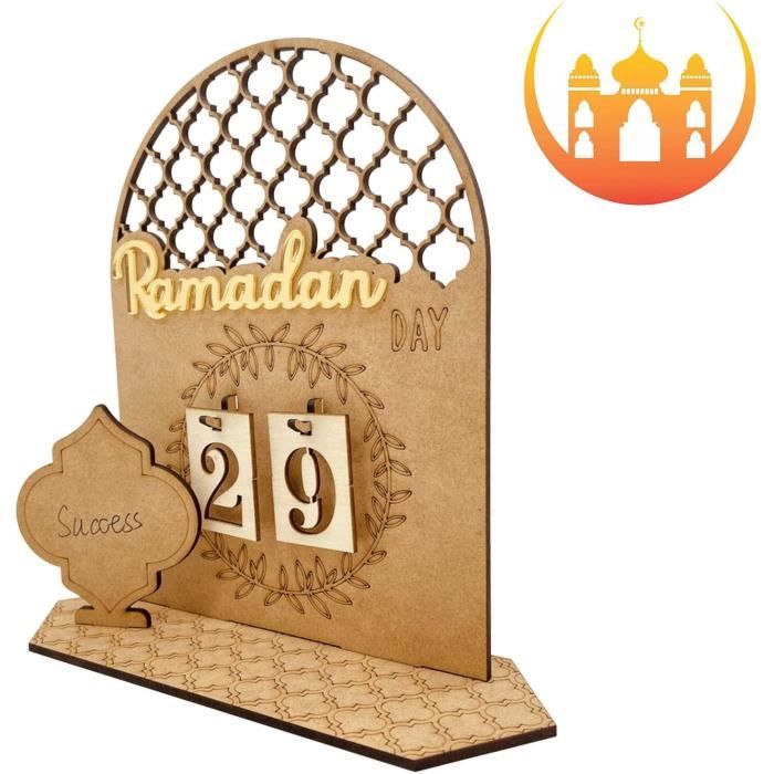 Calendrier De L'Avent Ramadan En Bois - Calendrier De Compte À Rebours Du  Ramadan - Calendrier Ramadan Eid Mubarak 30 Jours - Cdiscount Beaux-Arts et  Loisirs créatifs