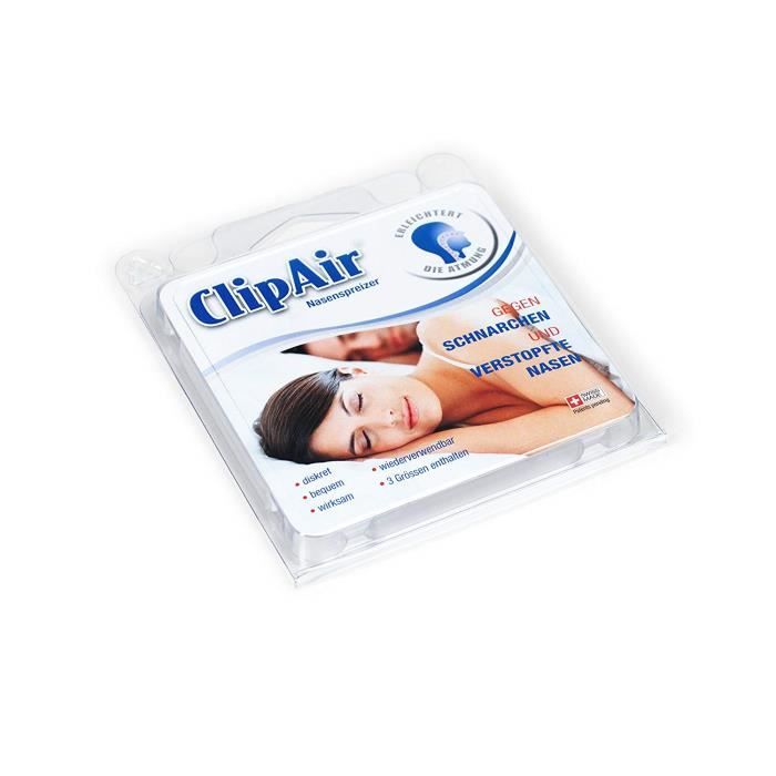 dilatateur nasal clipair transparent set de 3 tailles s m l somnishop set n250 cdiscount sante mieux vivre