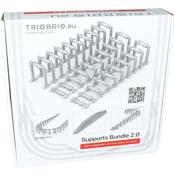 Trixbrix Support Bundle 2.0 Compatible avec les kits Lego City Train 60197  60198 10277 60205 60238 - Cdiscount Jeux - Jouets
