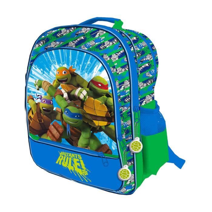 TORTUES NINJA Grand cartable 4 zips adaptable trolley 41 cm