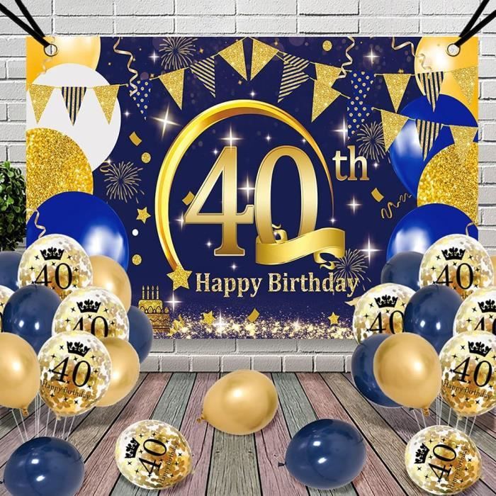 Banderole Joyeux Anniversaire Decoration 40 Ans Bleu Or Ballon Or Confettis Ballons Extra Larg Banniere Affiche Deco Anniver 340 Cdiscount Maison Banderole Joyeux Anniversaire Decoration 40 Ans Bleu Or Ballon Or Confettis Ballons Extra Larg Banniere Affiche Deco Anniver 340 Cdiscount Maison