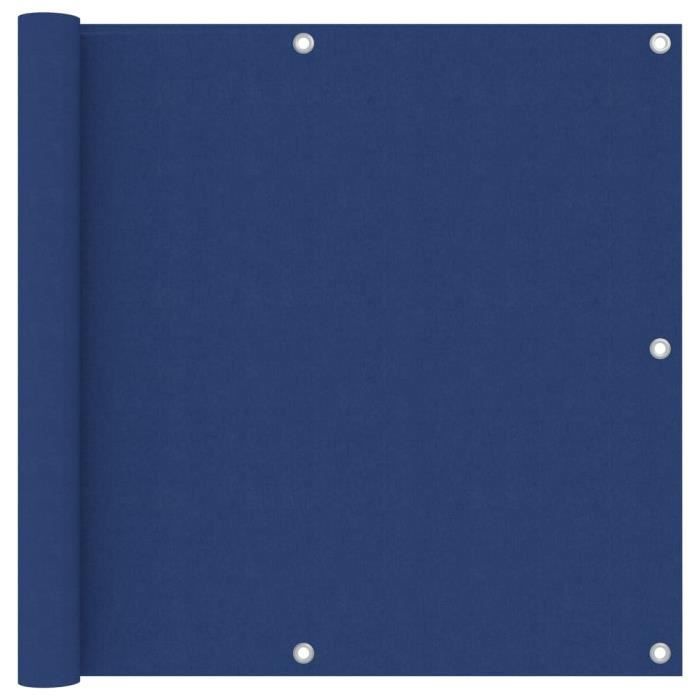 HOMMIE Écran de balcon - Brise-vue Écran de jardin - Bleu 90x500 cm Tissu Oxford (91233)