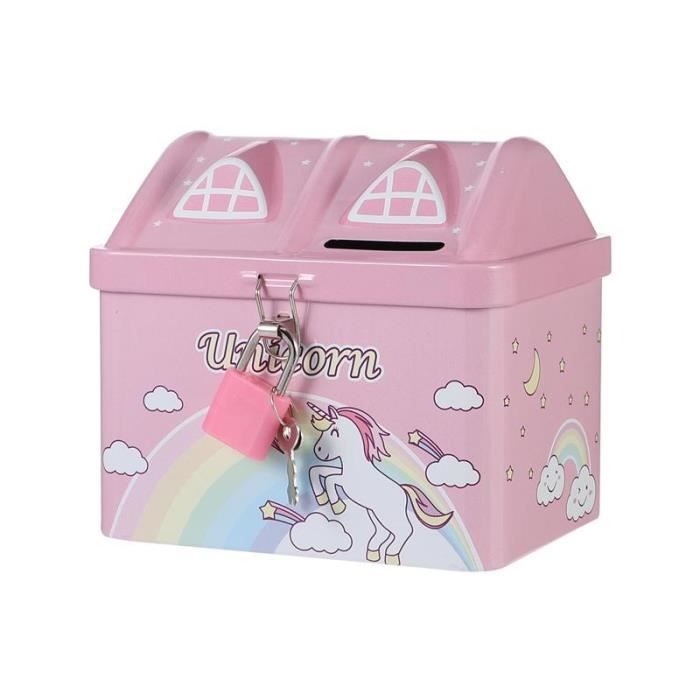 Tirelire Licorne à Peindre – Kit DIY Avec Pinceau Et Autocollants, Porcelaine 15 Cm, Activité Créative Dès 4 Ans