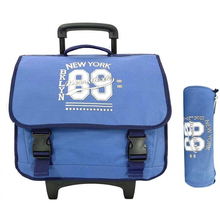 Cartable best sale bleu cerise