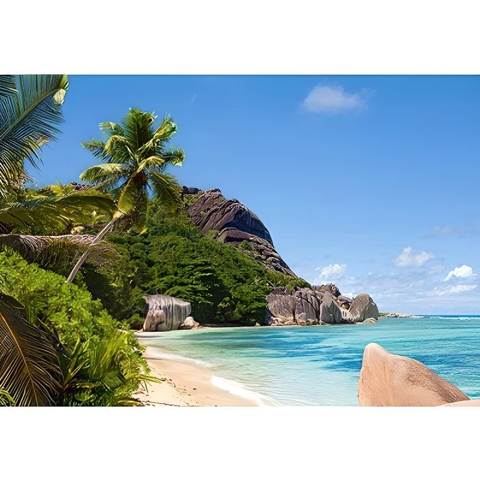Puzzle 3000 pièces - Plage tropicale Seychelles - CASTORLAND - Paysage et nature - Adulte - 3000-5000 pièces