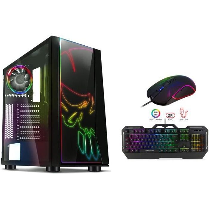 Top achat Ordinateur de bureau Ordinateur Pc Gamer Ghost AMD A8 9600 - Mémoire 8Go - Disque dur  1To - Wifi - Windows 10 pas cher