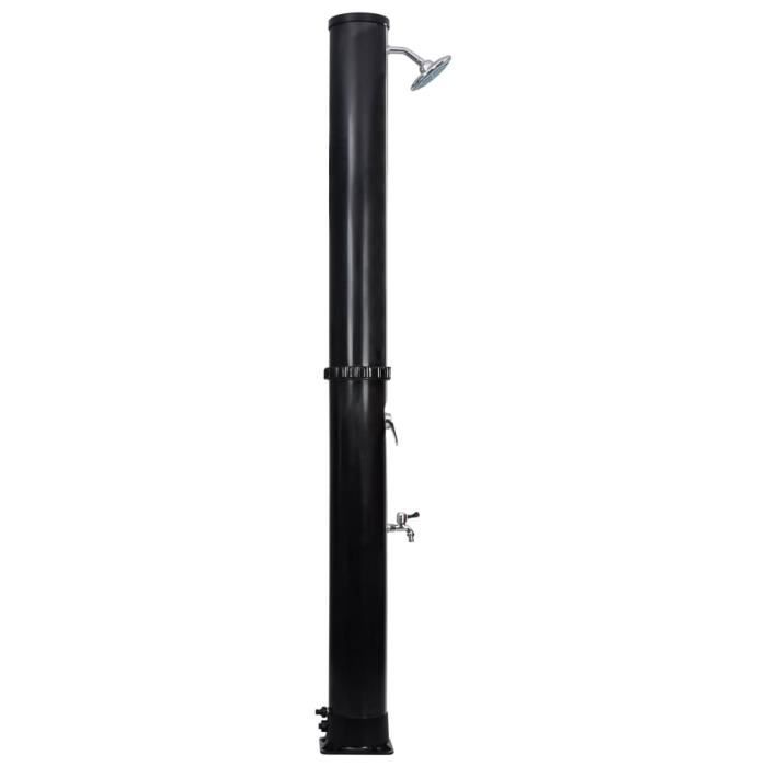 Thotvend Douche Solaire 40 L Extérieur – Eau Chaude Jusqu’à 60°C Sans Électricité – Pommeau Pluie Rotatif + Robinet
