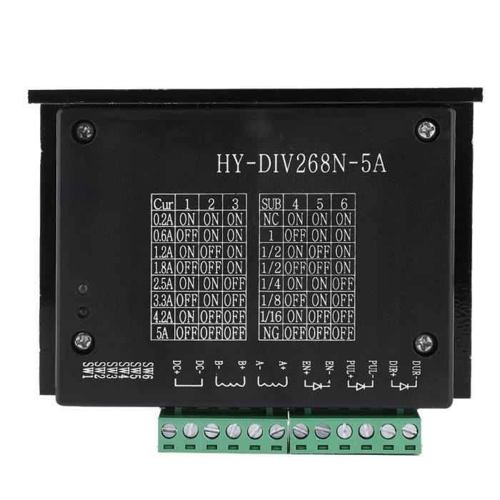 Hailege Pilote TB6600 4A 32 Segments - Contrôleur Moteur Pas à Pas 9-40V DC, Compatible 42/57/86, Idéal CNC, Imprimante 3D Et Automatisation