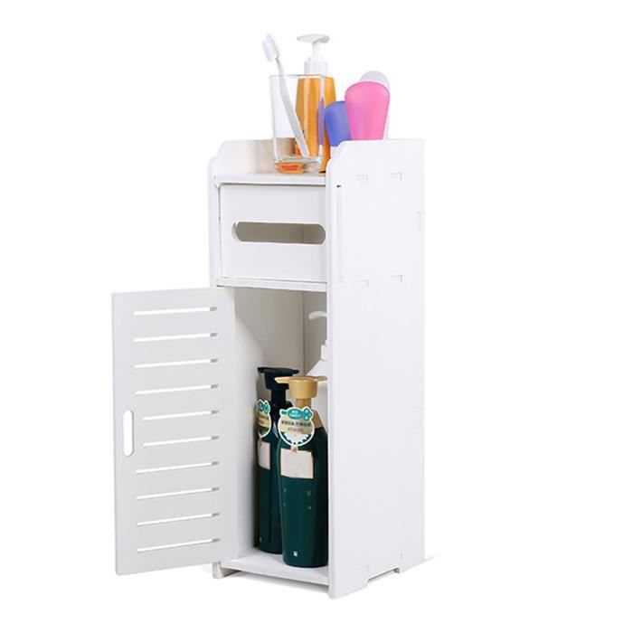 étagère Mobile Roulettes Chariot De Rangement étroit 3 Niveaux Avec Roulettes - Pour Salle De Bain, Cuisine, Bureau - Gris - Mobile Et Pratique Chariot 3 étages Avec Roulettes