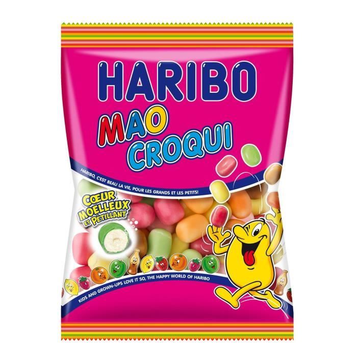 LOT DE 4 - HARIBO - Bonbons Mao Croqui - sachet de 250 g