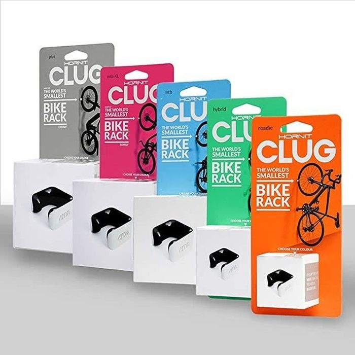 Porte-vélo mural HORNIT Clug Roadie - Support vélo ultra-compact pour pneus de 23 à 32mm