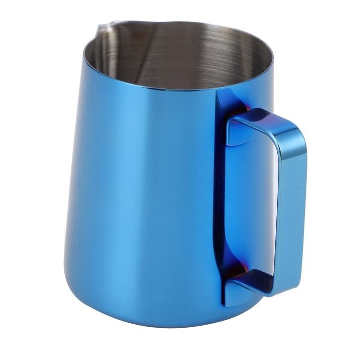 HULISEN 6.8oz/ 200ml Milk Pitcher, Stainless Steel Espresso Latte Steaming Frothing