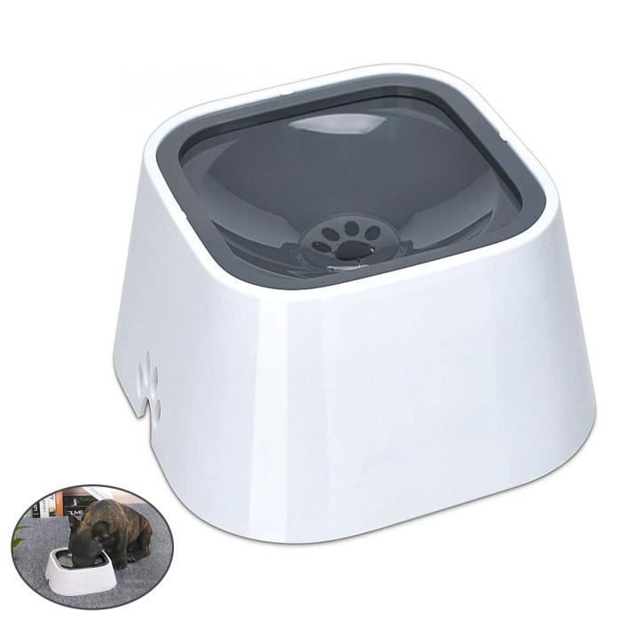 Meilleurs prix pour Bol d'eau - JORMFTTE - Anti-Débordement - Anti-éTouffement - 1,5L - Blanc
