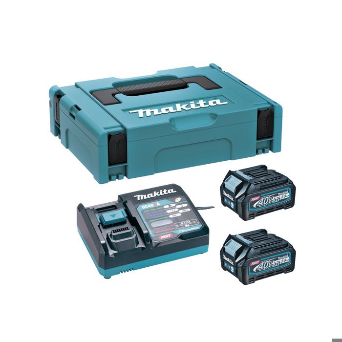 Makita Pack Énergie 40 V Max XGT Lithium Ion 2 batteries 2Ah + 1 chargeur en coffret MAKPAC 191J81 6