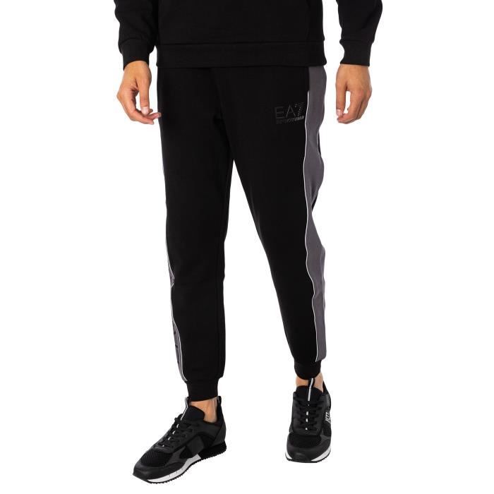 Pantalon de jogging EA7 Side Brand pour homme noir