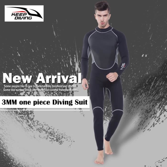 Combinaison de plongée néoprène 3MM pour hommes, plongée sous-marine