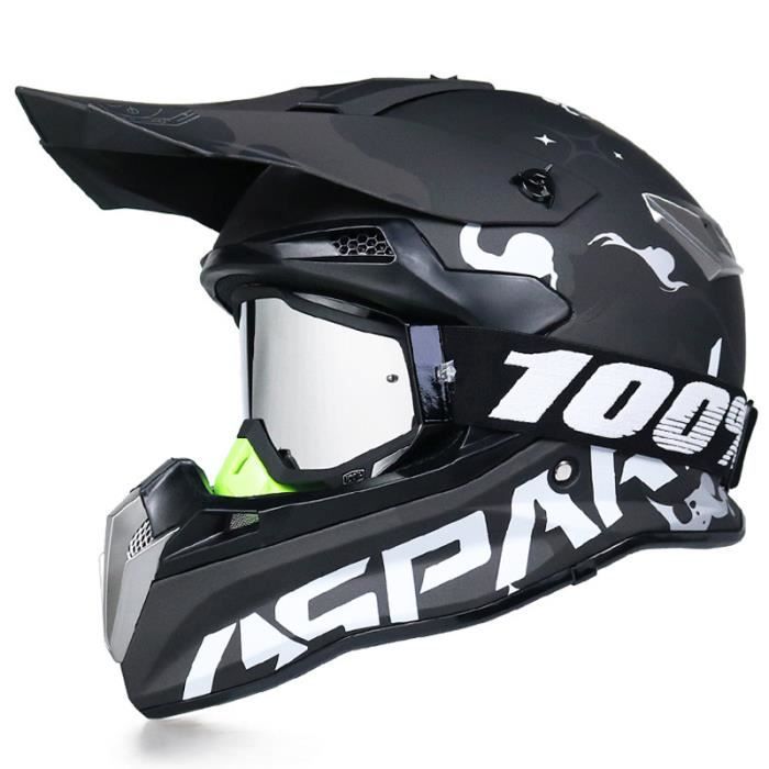Casque moto cross lunette clearance