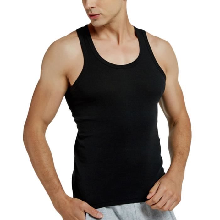 Maillot de corps shop sans manche homme