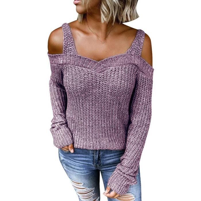 Minetom Femme Pull Oversize Sports Pullover Chandail Casual Pull