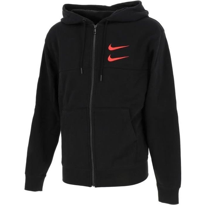Vestes sweats zippés capuche Swoosh full zip homme - Nike Noir - Cdiscount  Sport