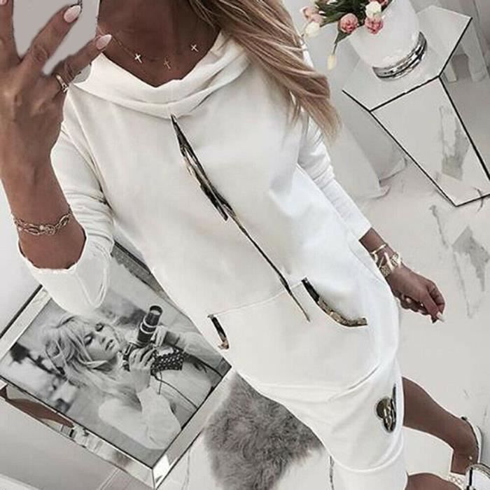 Robe à Capuche Décontractée Moyenne Et Longue En Velours Doré à La Mode Pour Femmes - Rose765