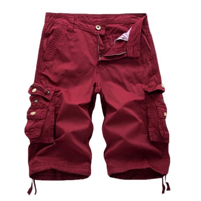 Maroon cargo clearance shorts