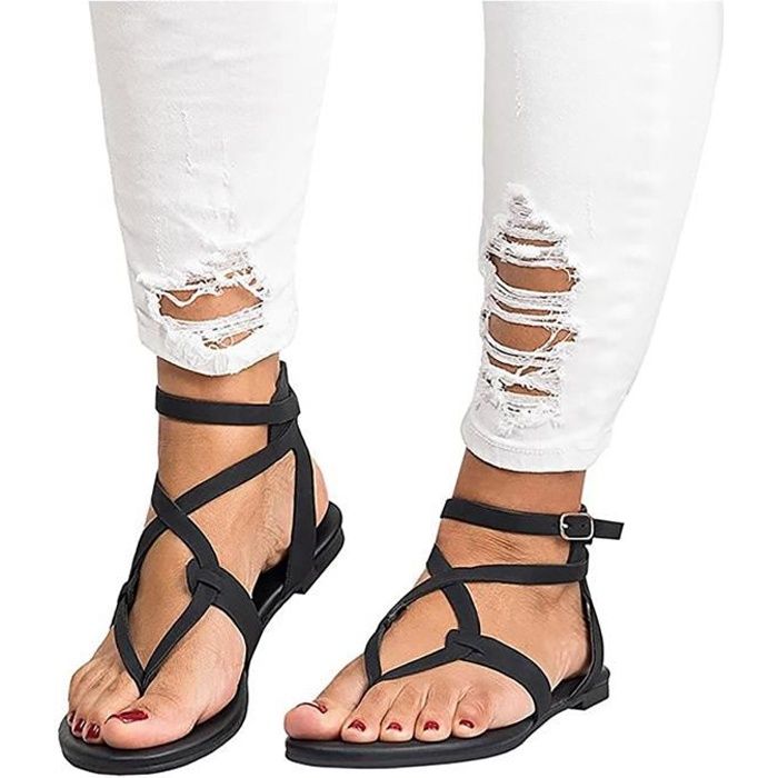 Sandales lacets cheville femme outlet