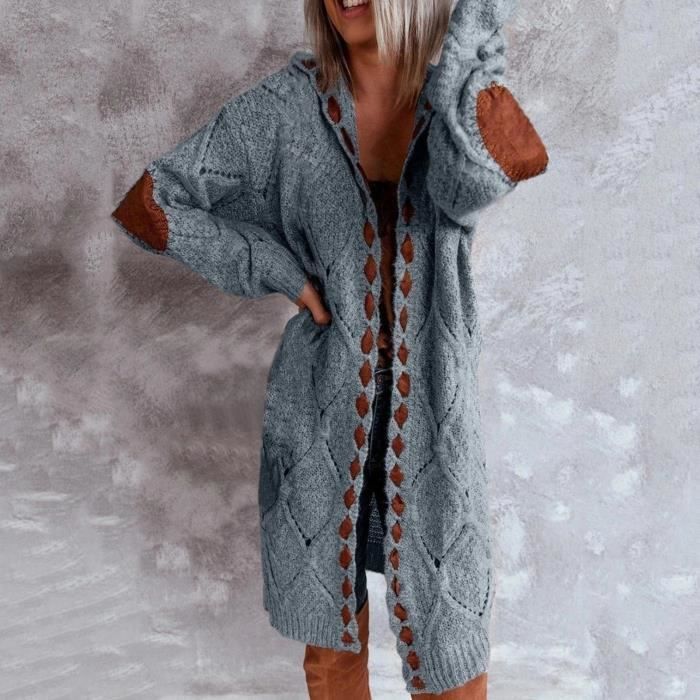 Manteau pull femme best sale