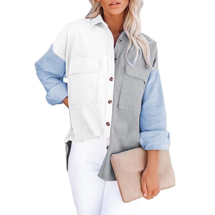 Chemise store femme couleur