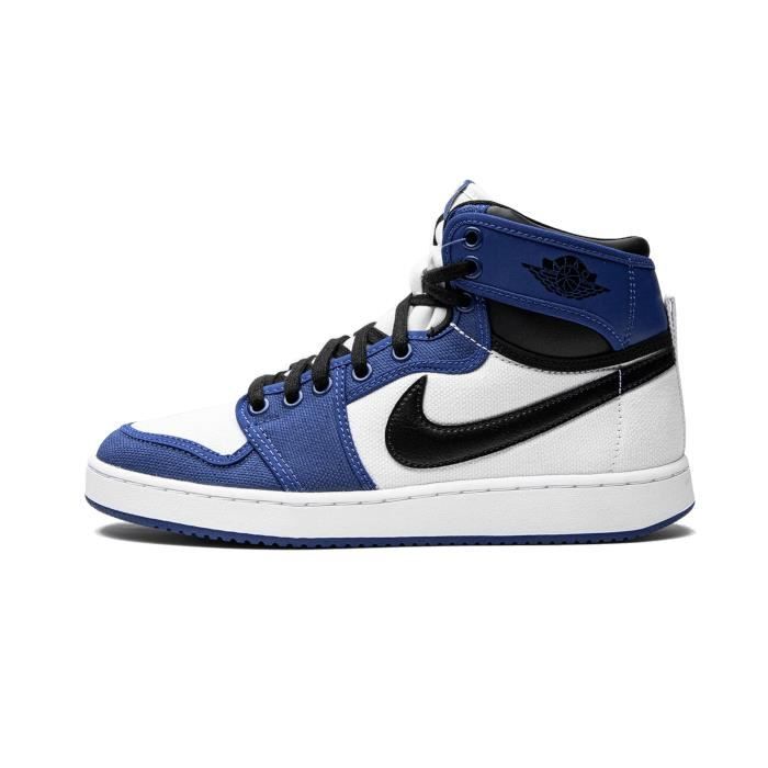 Basket Air-Jordan 1 Chaussure Mid Retro AJKO Storm Blue pour Homme Blanc - Cdiscount Chaussures