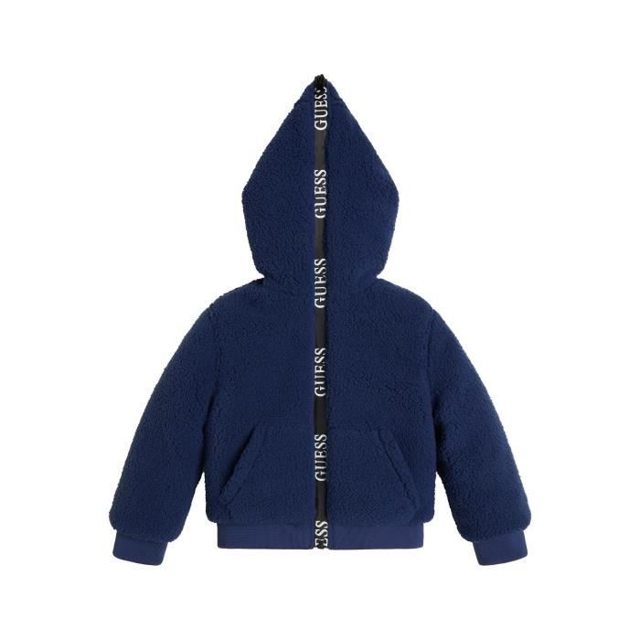 GUESS Sweat à Capuche Bébé Fille En Coton – Hoodie Doux Et Tendance Avec Imprimé All-Over Et Logo Signature
