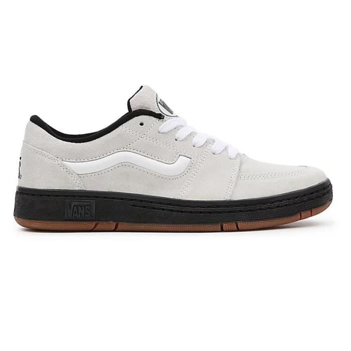 Vans Baskets Vans Fairlane Gris Femme - Daim-Nubuck - Lacets