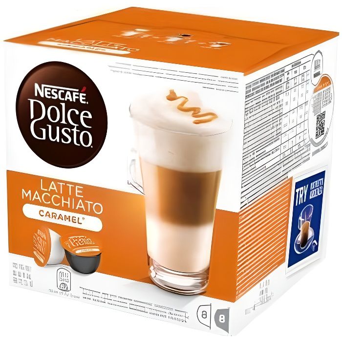Nescafé Dolce Gusto - Capsules de café Nescafé Dolce Gusto 24191 Latte  Macchiato (16 uds) Caramel - Cdiscount Au quotidien
