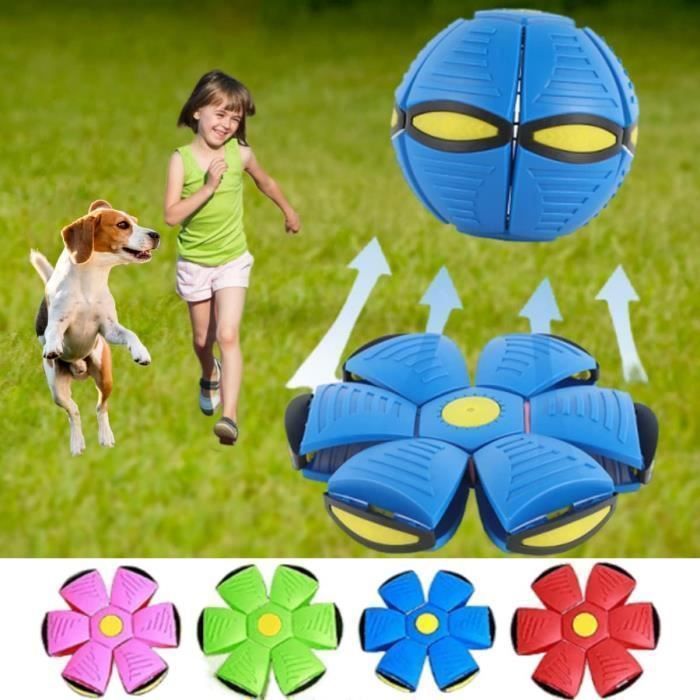 Balle rebondissante pour enfants, soucoupe volante magique, balle rebondissante, jouet lumineux pour animal domestique, double forme librement Balle rebondissante pour enfants, soucoupe volante magique, balle rebondissante, jouet lumineux pour animal domestique, double forme librement