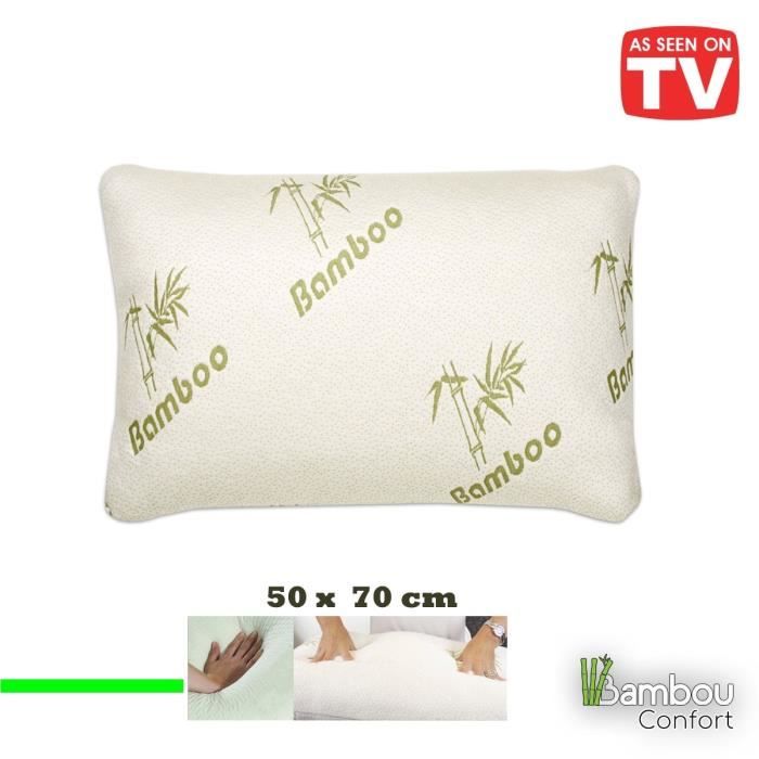 Oreiller fibre de bambou clearance