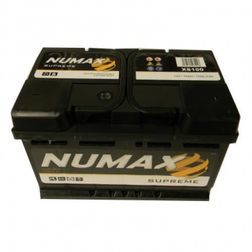 Batterie de démarrage Numax Supreme LB3 XS100 12V 75Ah / 750A