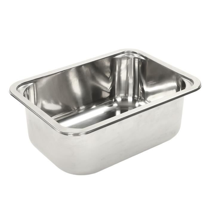 Pour table IGT évier en acier inoxydable, 5,5 L, lavabo de camping en