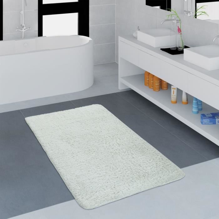 Tapis De Salle De Bain De Cuisine En Pur Coton Absorbant Doux Tissu Tress La Main Gris 62831712