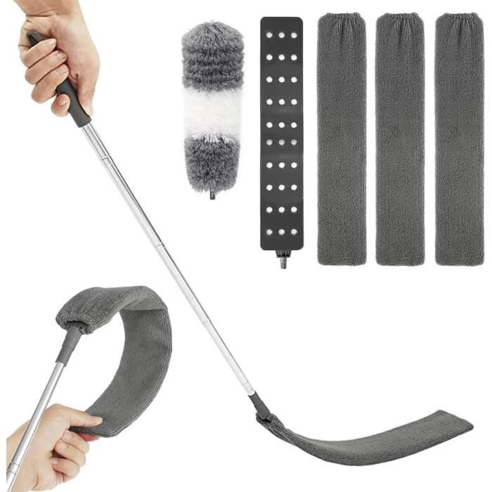 Plumeau Télescopique Microfibre 250cm - Brosse Extensible Pour Plafond Et Toiles D'Araignées Duster Microfibre Télescopique Plumeau Télescopique Microfibre 250cm - Brosse Extensible Pour Plafond Et Toiles D'Araignées Duster Microfibre Télescopique